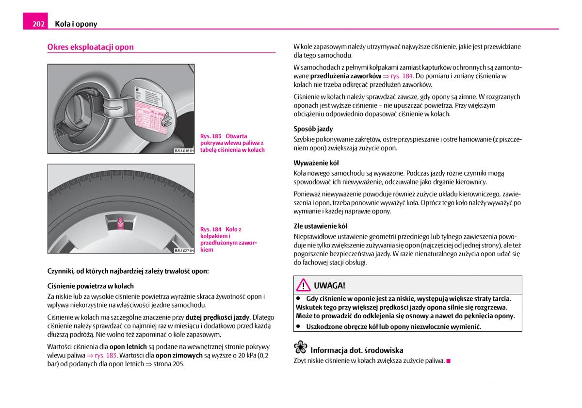 Skoda Superb I 1 instrukcja obslugi / page 203