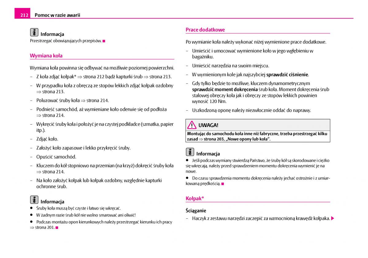 Skoda Superb I 1 instrukcja obslugi / page 213