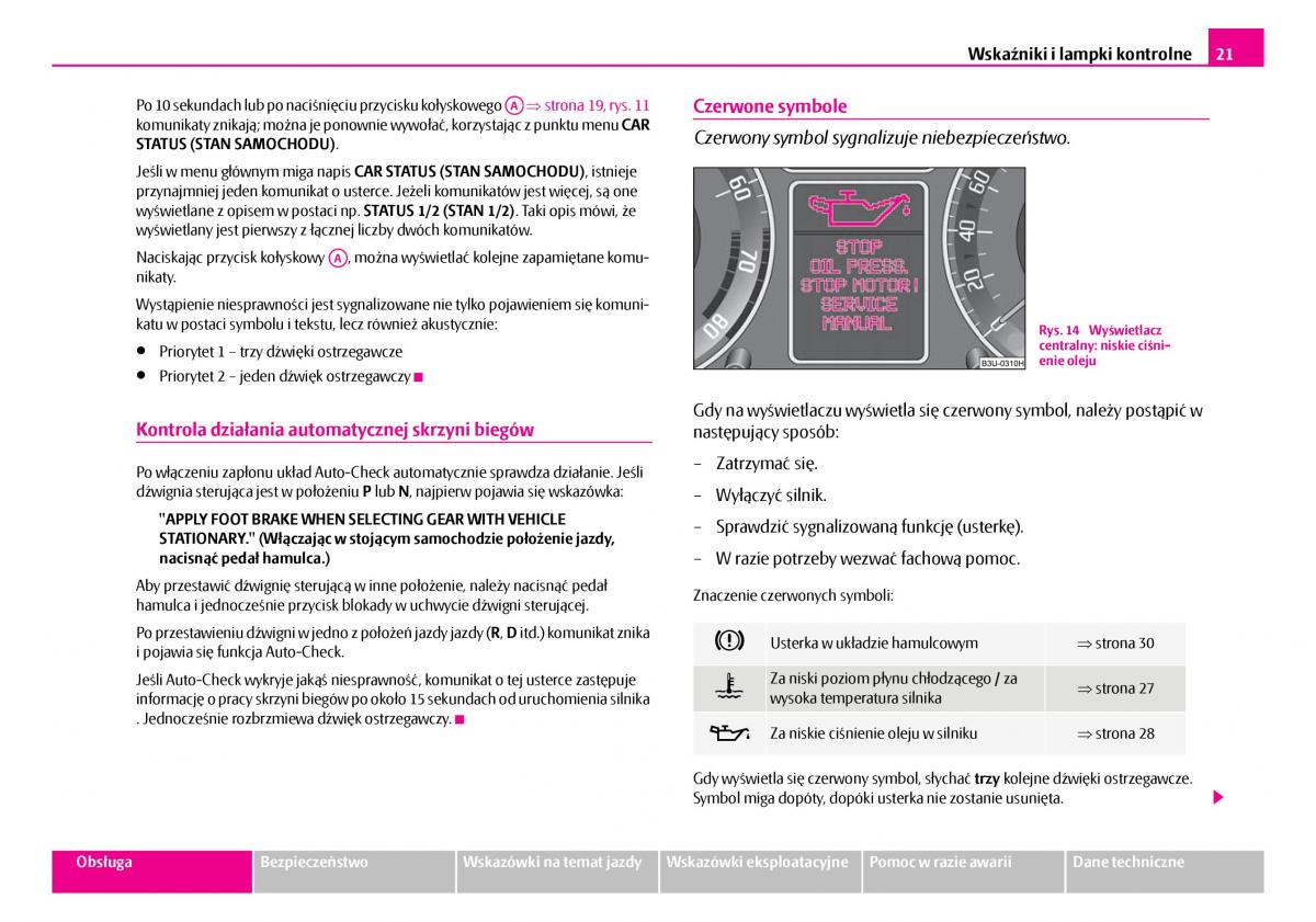 Skoda Superb I 1 instrukcja obslugi / page 22