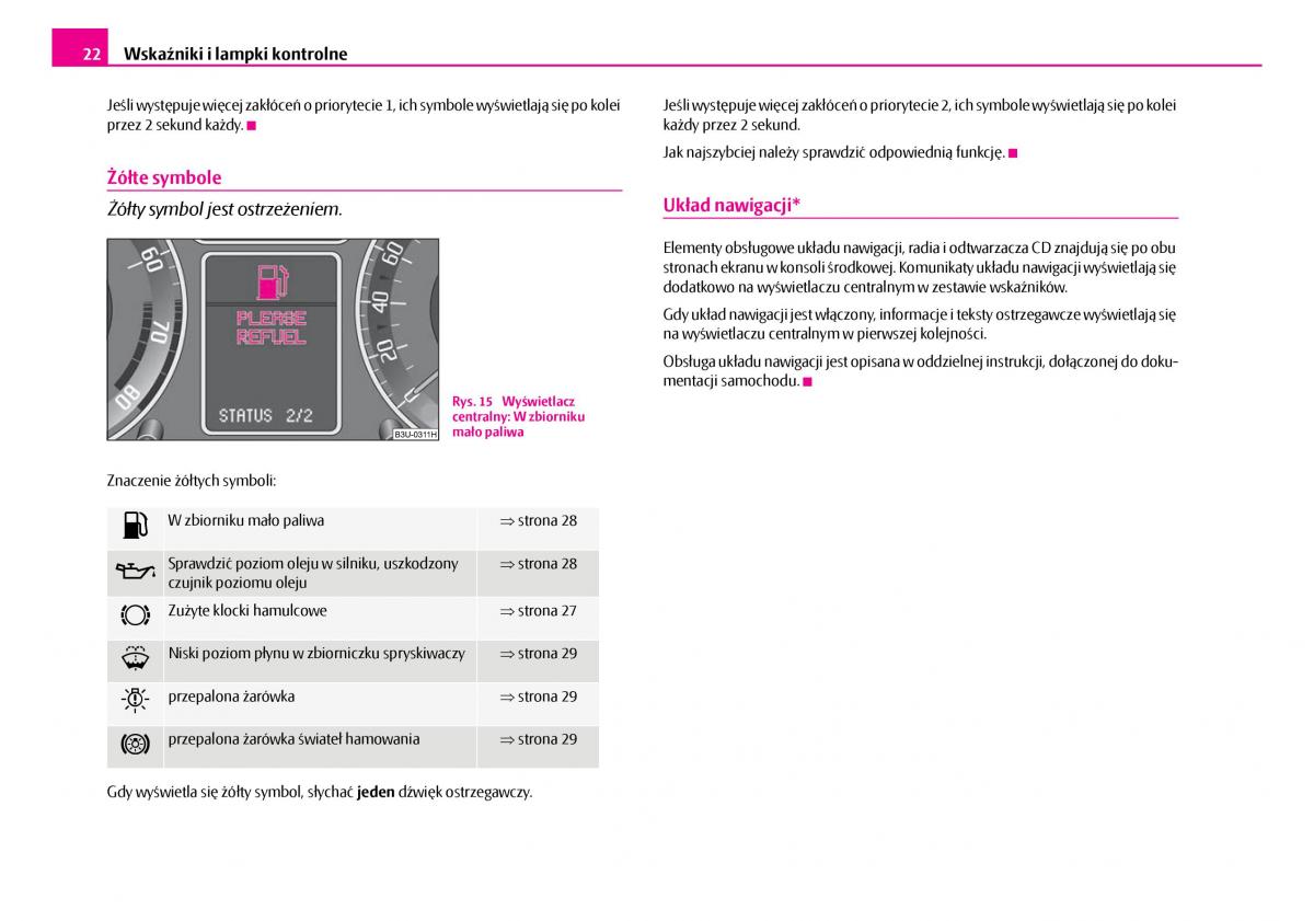 Skoda Superb I 1 instrukcja obslugi / page 23