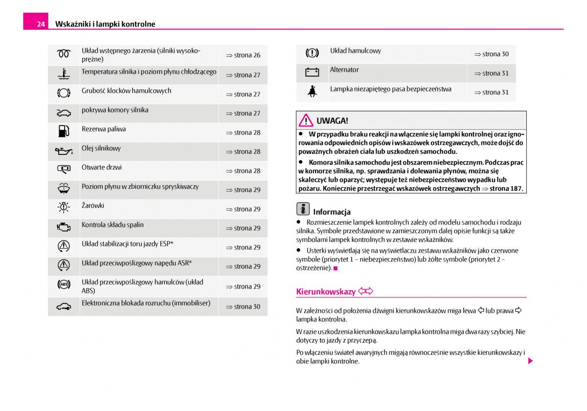 Skoda Superb I 1 instrukcja obslugi / page 25