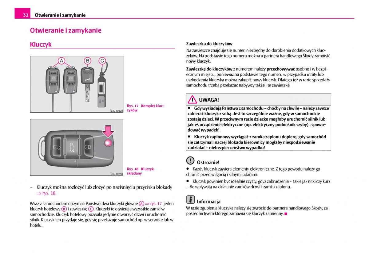 Skoda Superb I 1 instrukcja obslugi / page 33