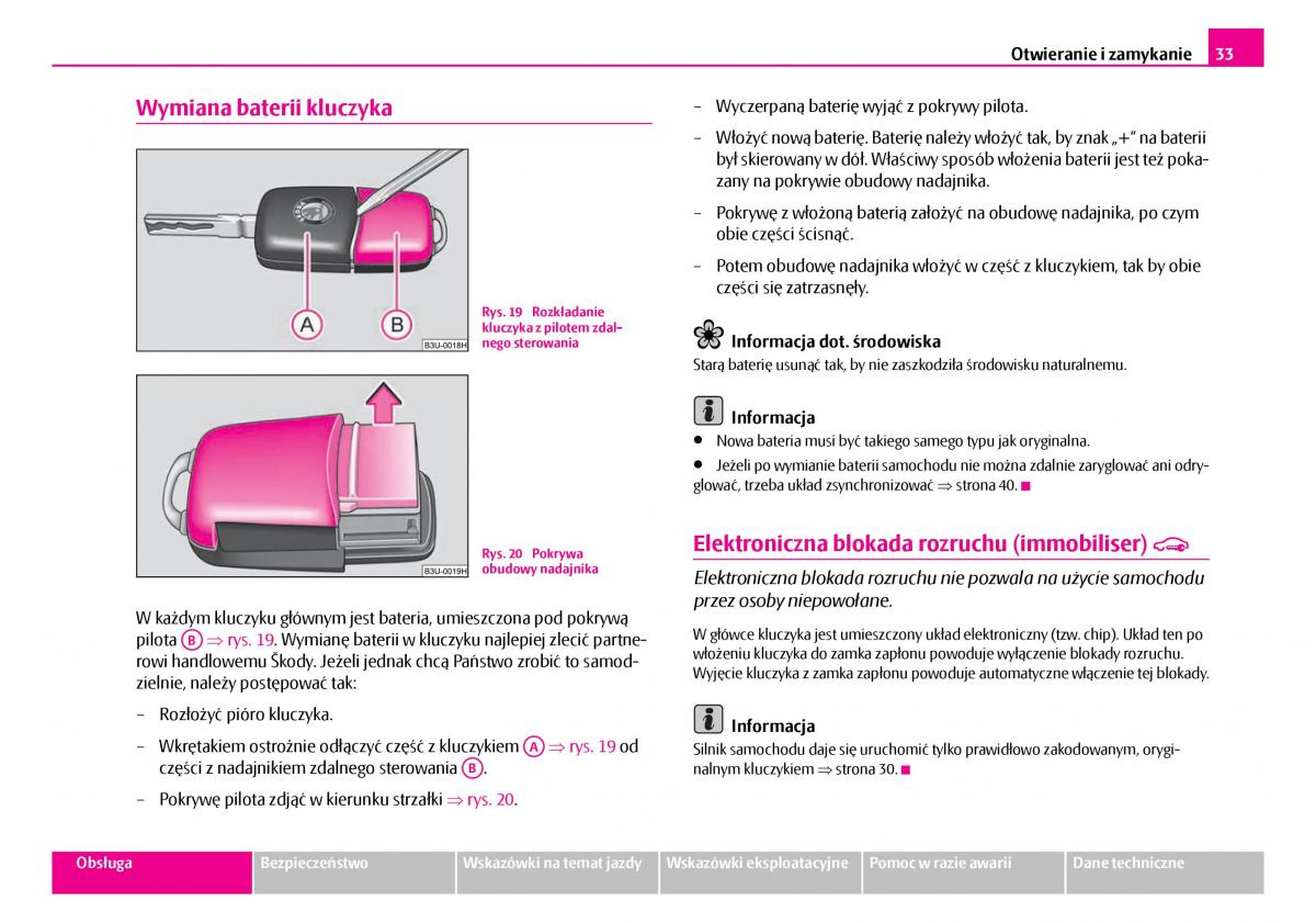 Skoda Superb I 1 instrukcja obslugi / page 34