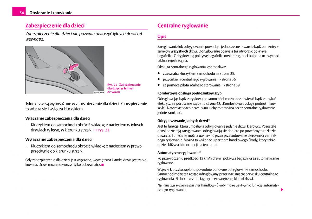 Skoda Superb I 1 instrukcja obslugi / page 35