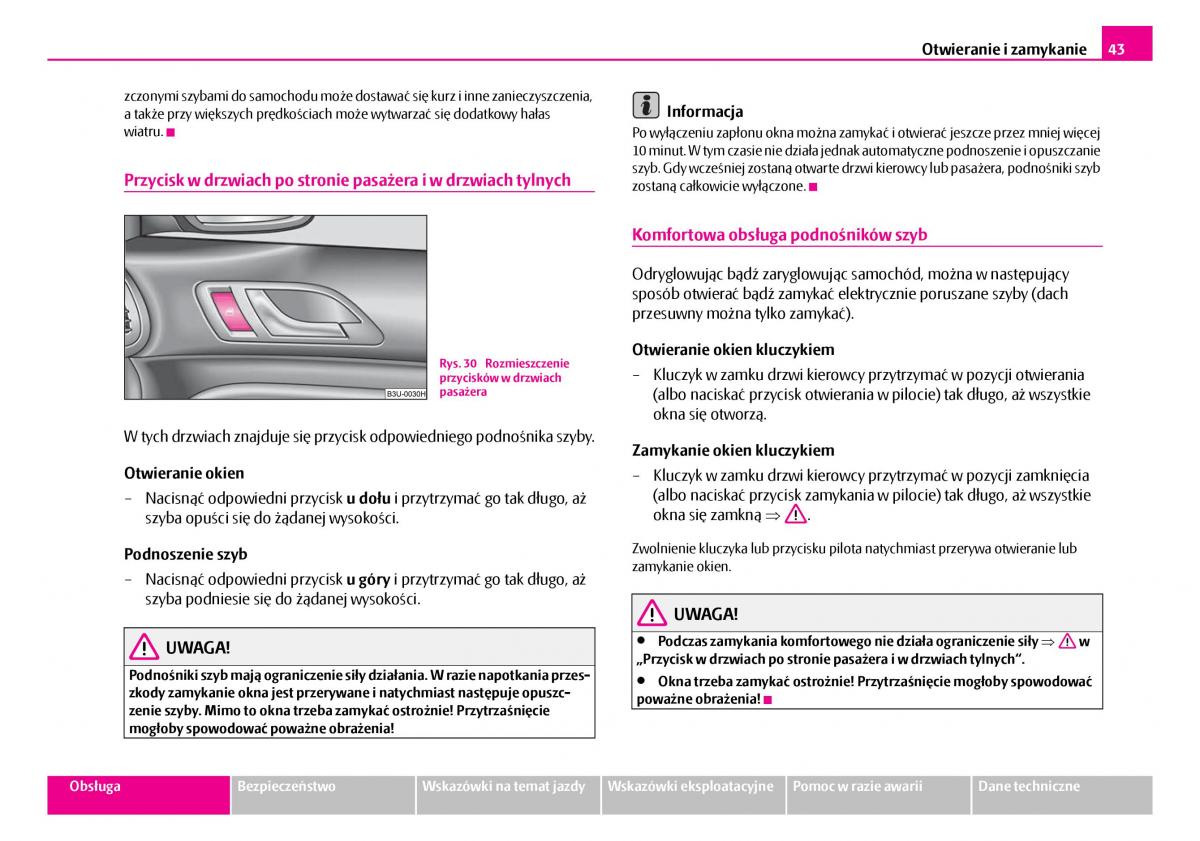 Skoda Superb I 1 instrukcja obslugi / page 44