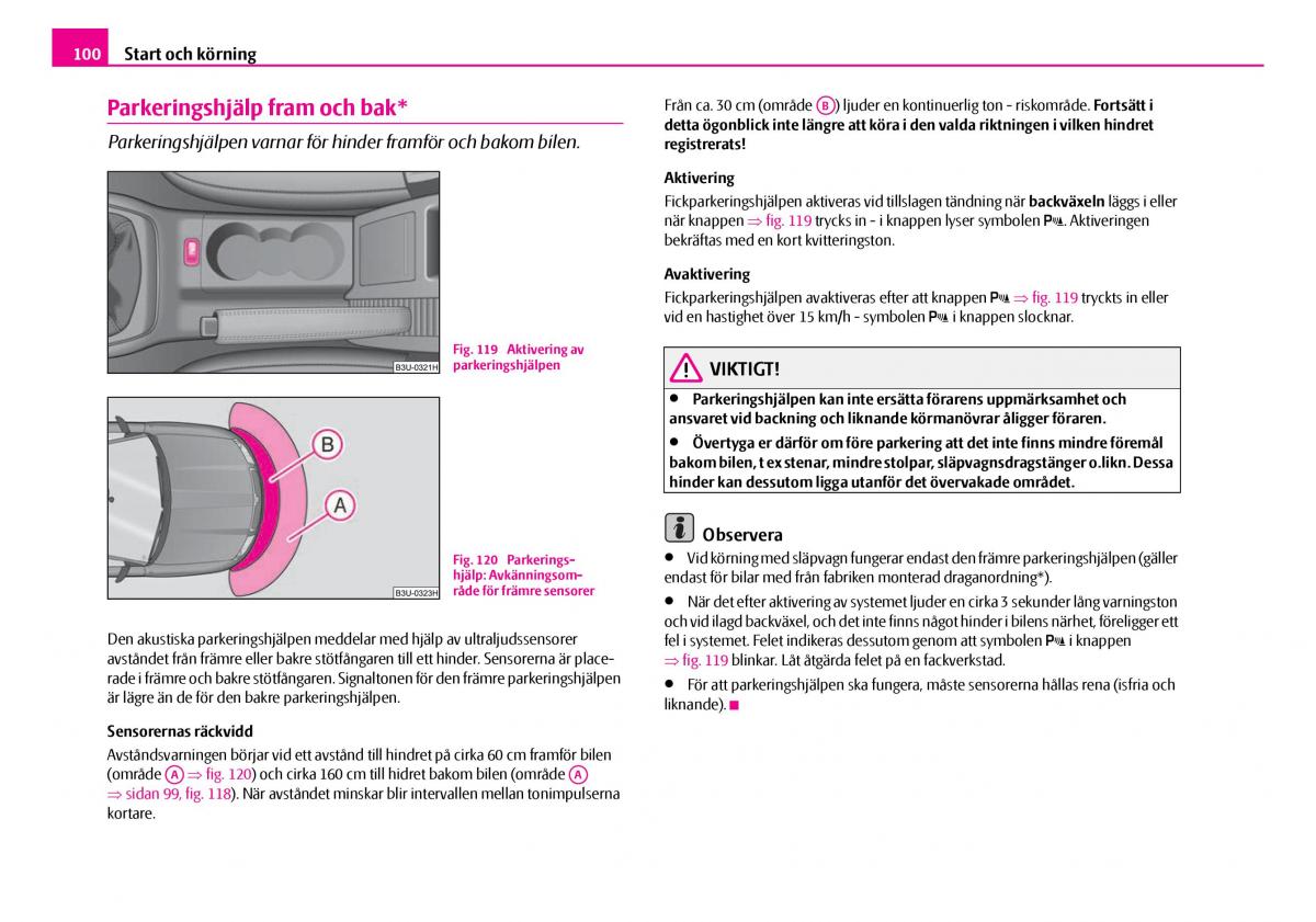 Skoda Superb I 1 instruktionsbok / page 101