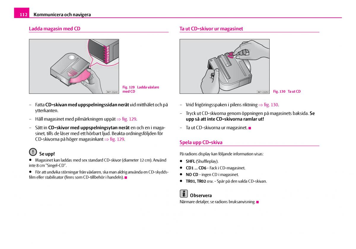 Skoda Superb I 1 instruktionsbok / page 113