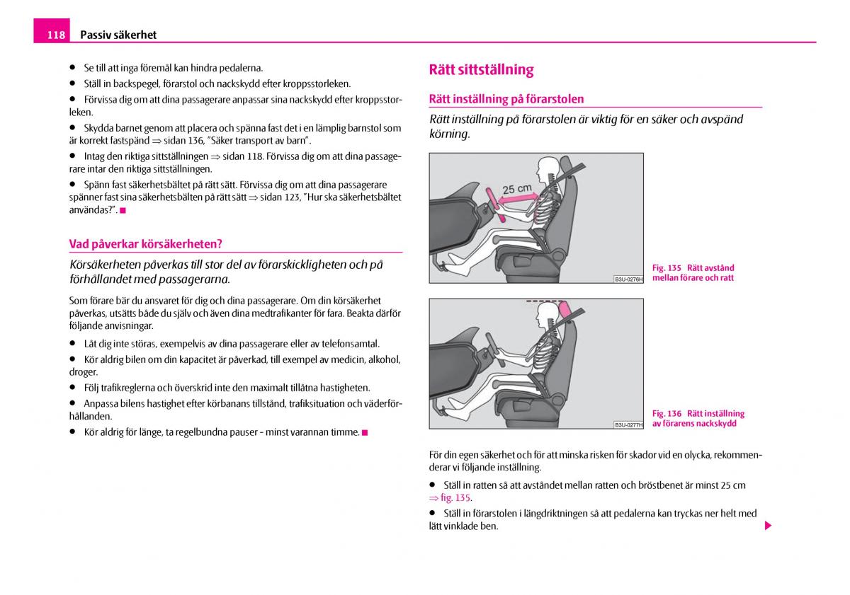 Skoda Superb I 1 instruktionsbok / page 119