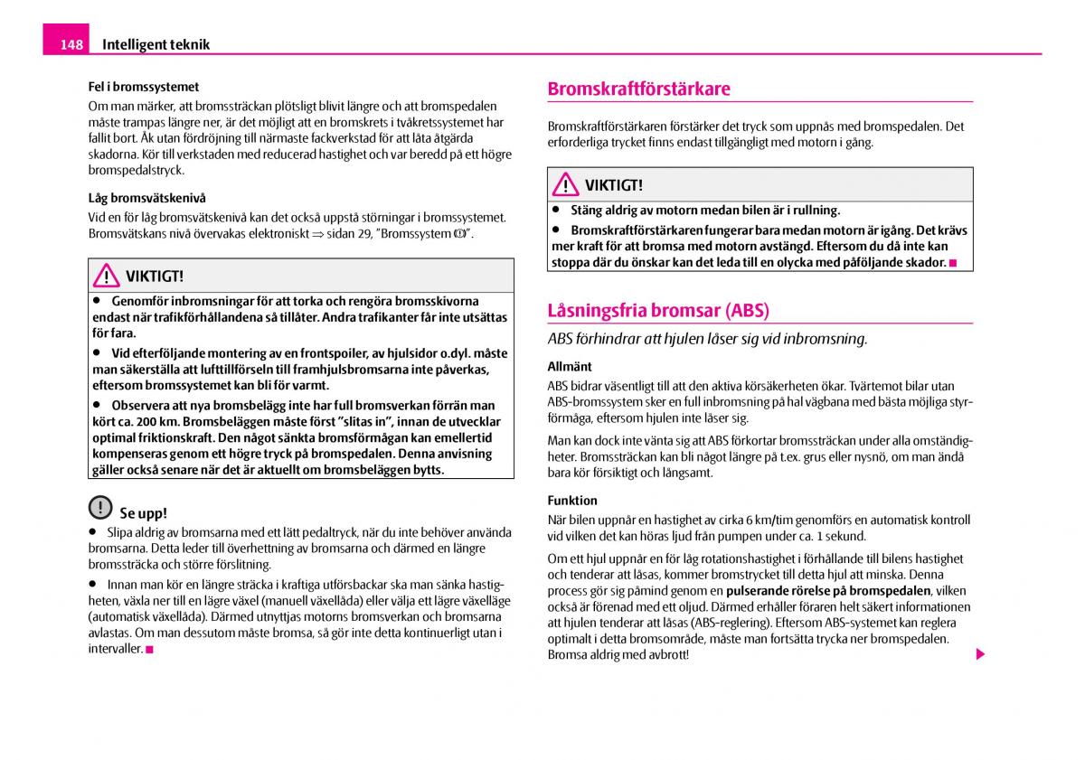 Skoda Superb I 1 instruktionsbok / page 149