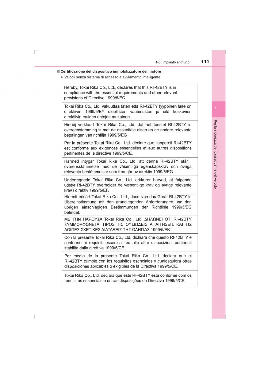 Toyota Hilux VIII 8 AN120 AN130 manuale del proprietario / page 111