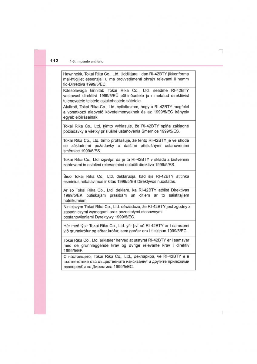 Toyota Hilux VIII 8 AN120 AN130 manuale del proprietario / page 112