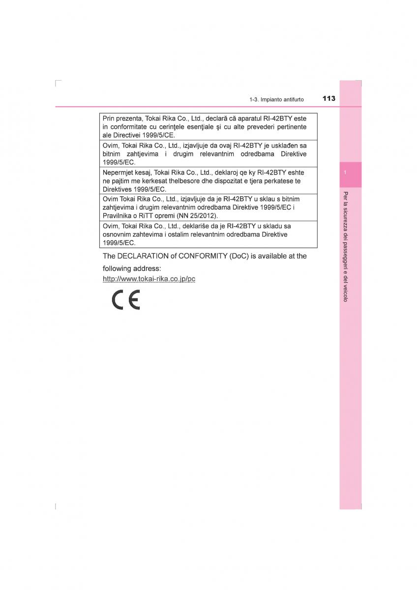 Toyota Hilux VIII 8 AN120 AN130 manuale del proprietario / page 113