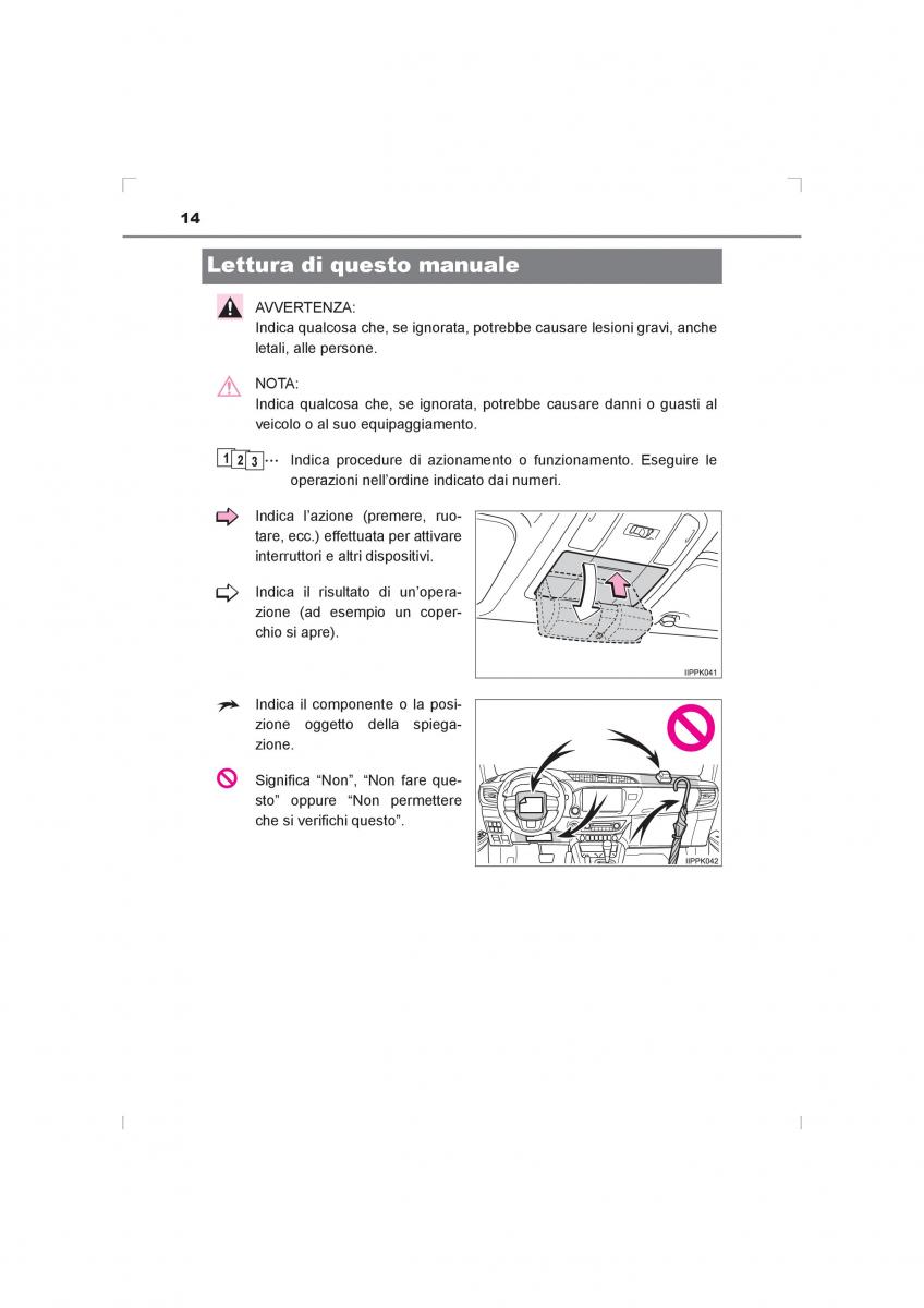 Toyota Hilux VIII 8 AN120 AN130 manuale del proprietario / page 14