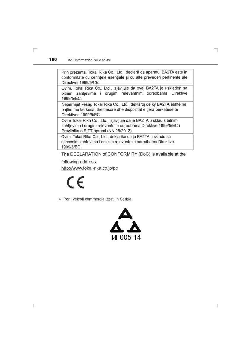 Toyota Hilux VIII 8 AN120 AN130 manuale del proprietario / page 160