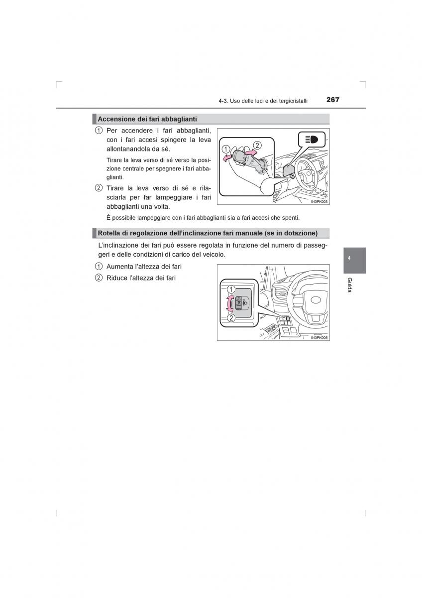 Toyota Hilux VIII 8 AN120 AN130 manuale del proprietario / page 267