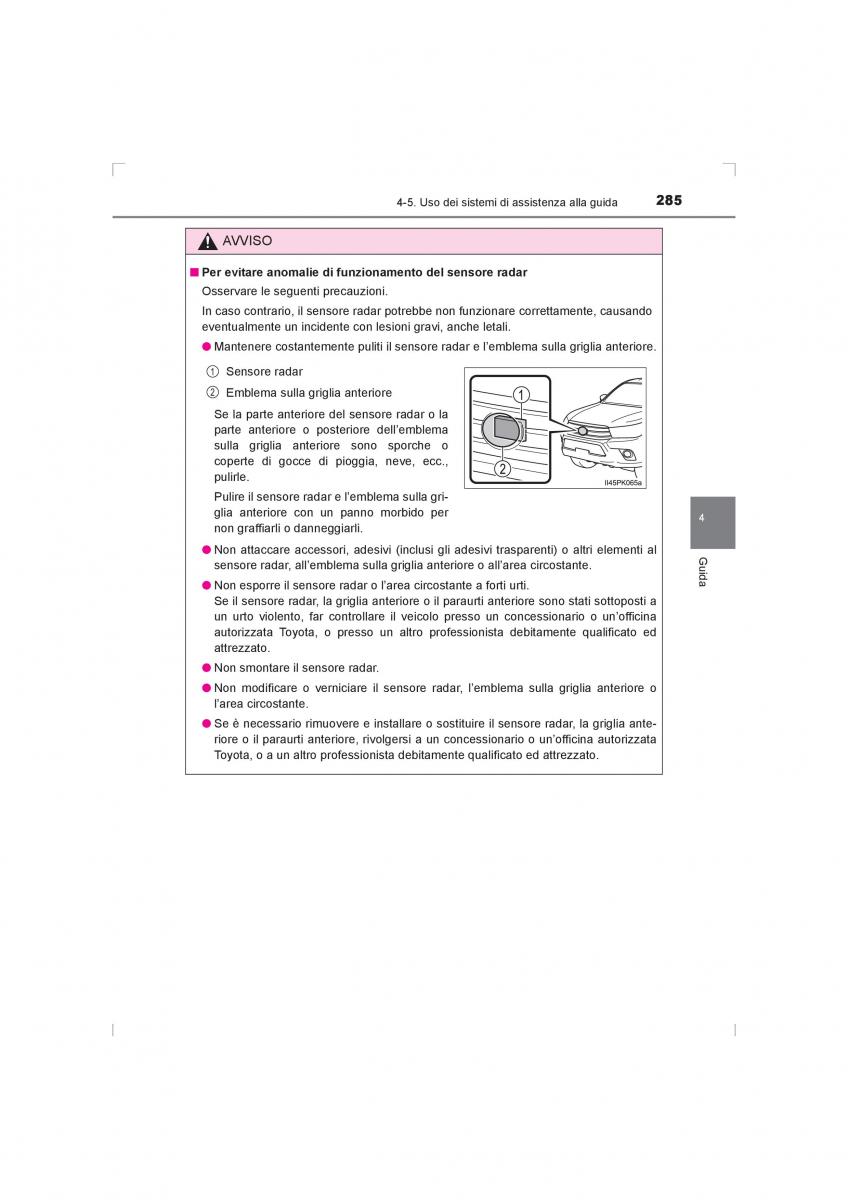 Toyota Hilux VIII 8 AN120 AN130 manuale del proprietario / page 285