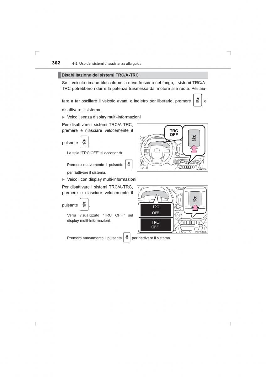 Toyota Hilux VIII 8 AN120 AN130 manuale del proprietario / page 362