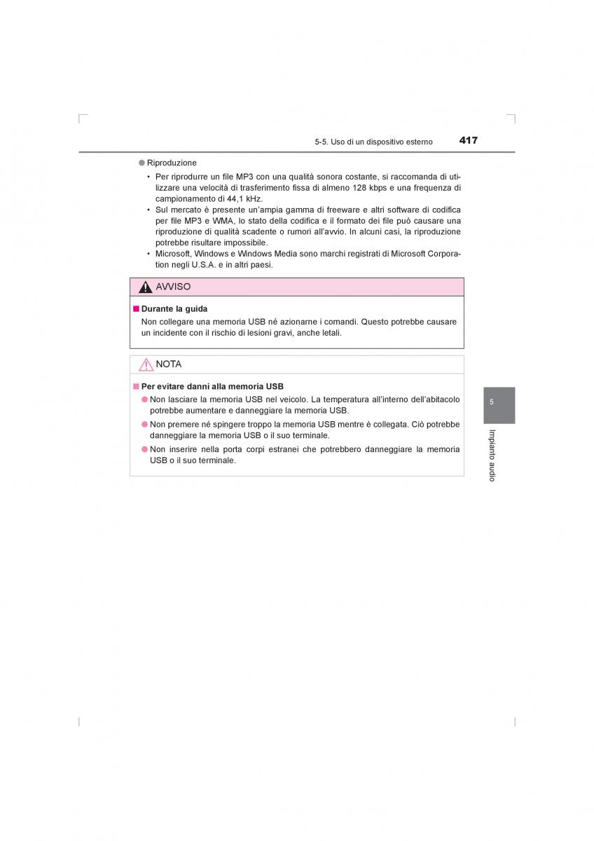 Toyota Hilux VIII 8 AN120 AN130 manuale del proprietario / page 417