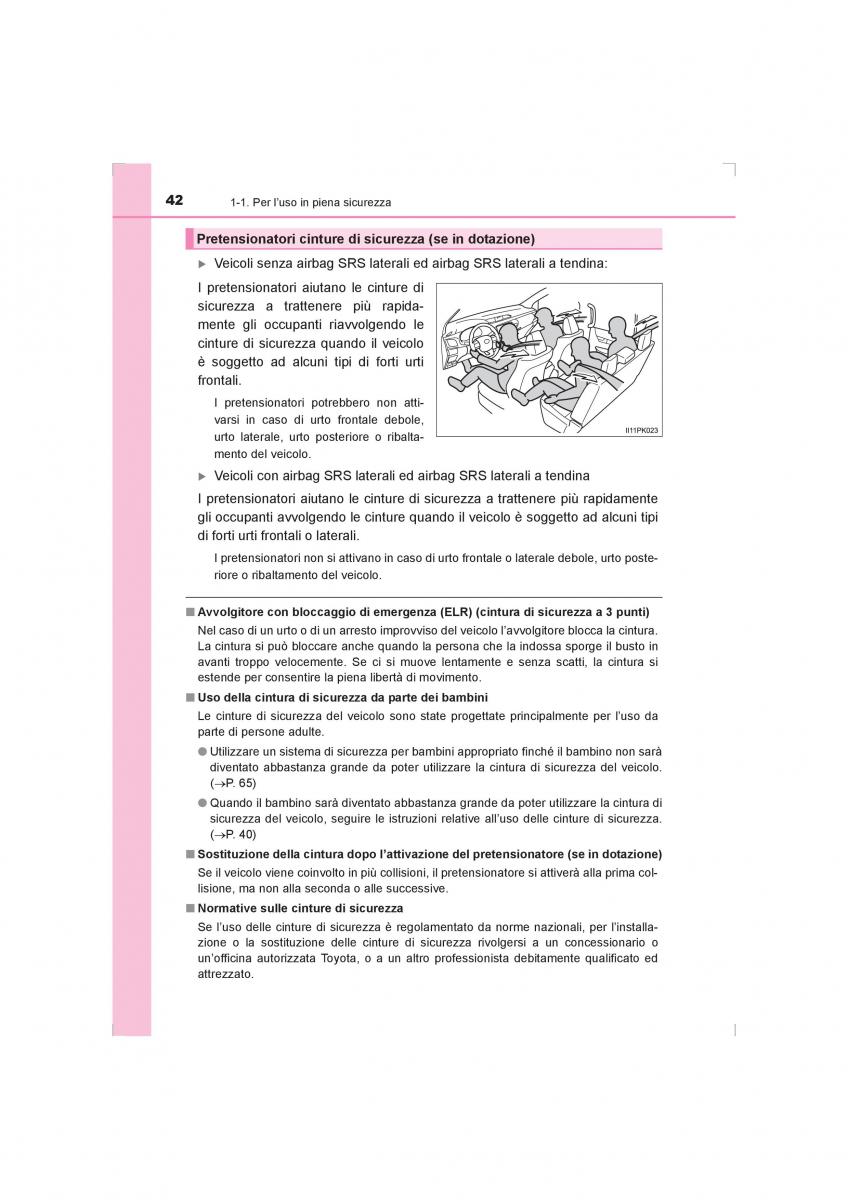 Toyota Hilux VIII 8 AN120 AN130 manuale del proprietario / page 42