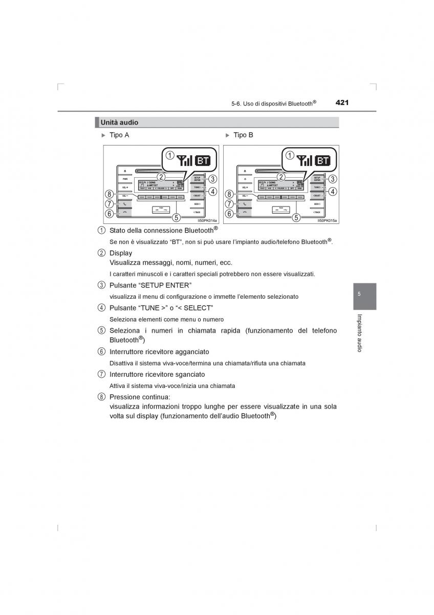 Toyota Hilux VIII 8 AN120 AN130 manuale del proprietario / page 421