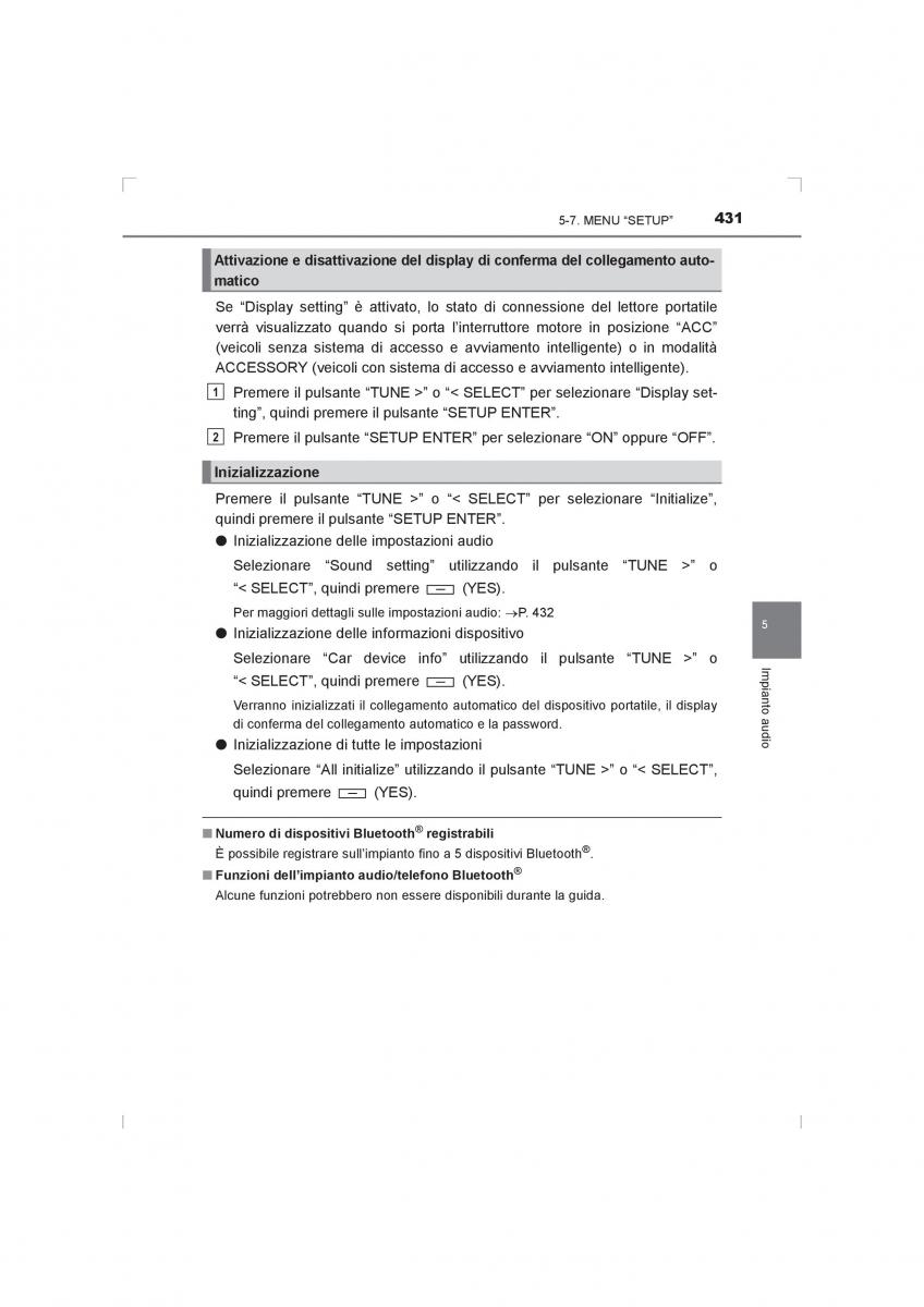 Toyota Hilux VIII 8 AN120 AN130 manuale del proprietario / page 431