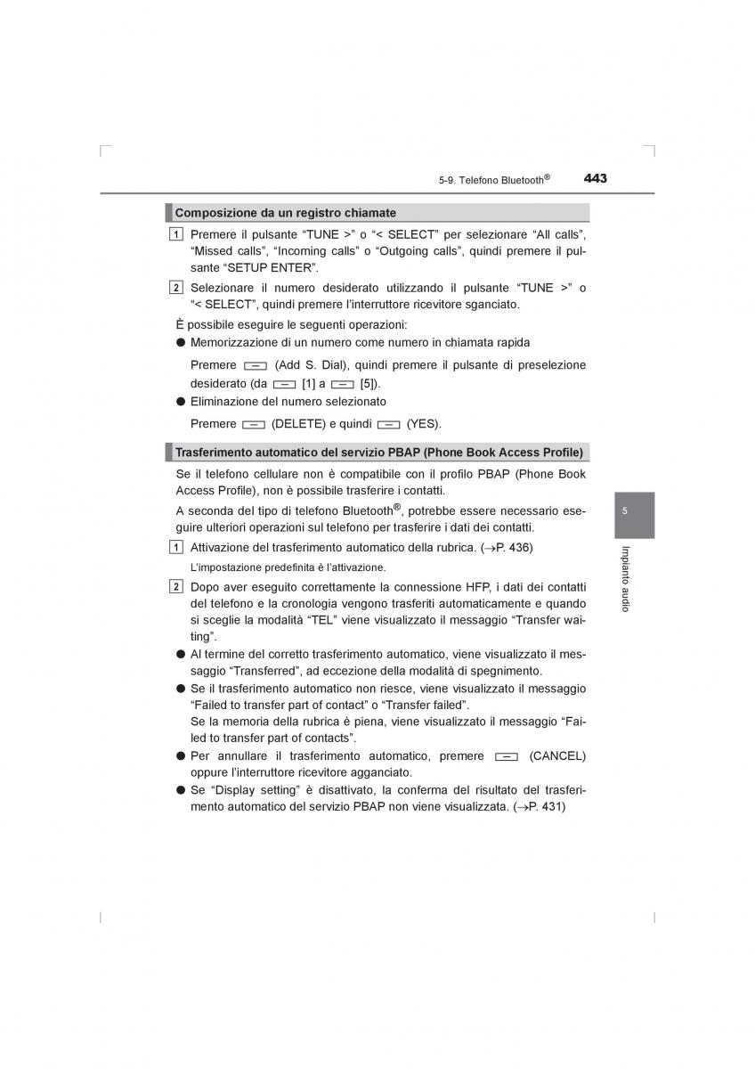 Toyota Hilux VIII 8 AN120 AN130 manuale del proprietario / page 443