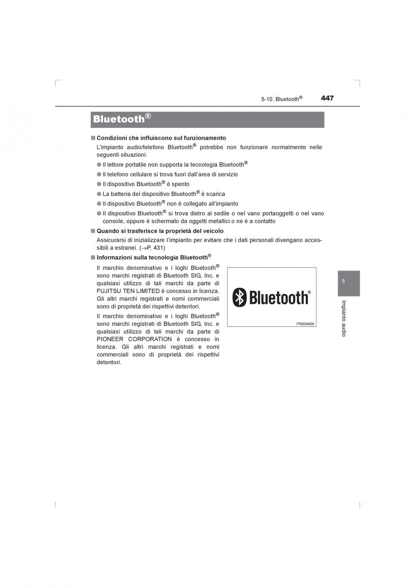 Toyota Hilux VIII 8 AN120 AN130 manuale del proprietario / page 447