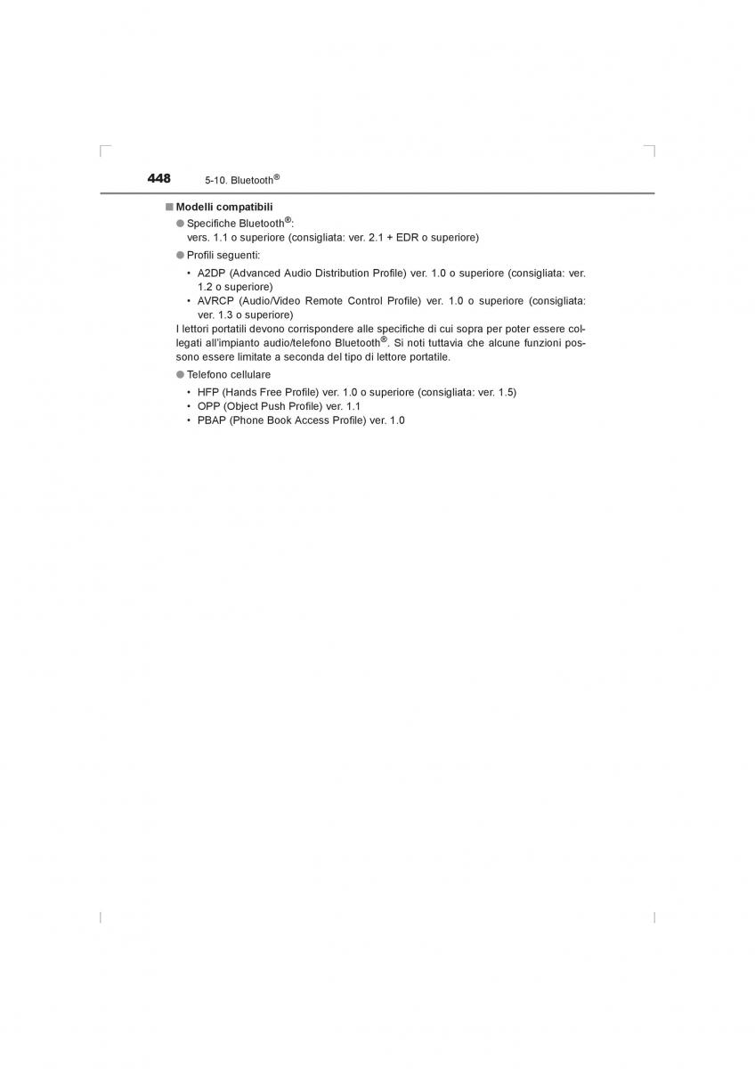 Toyota Hilux VIII 8 AN120 AN130 manuale del proprietario / page 448