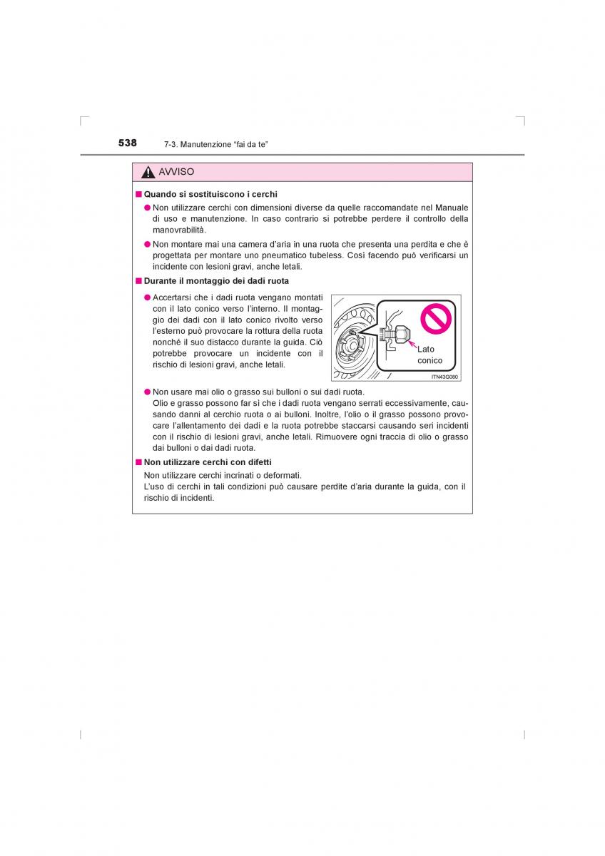 Toyota Hilux VIII 8 AN120 AN130 manuale del proprietario / page 538