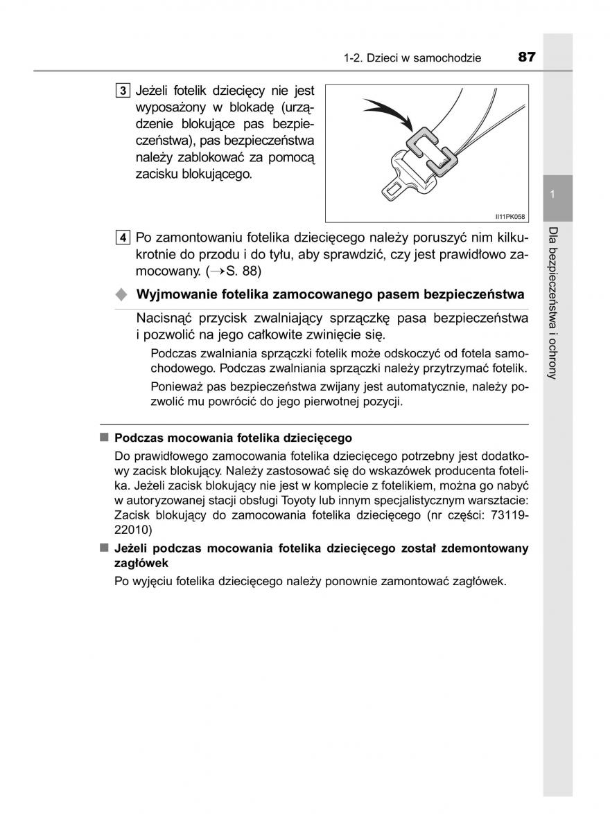 Toyota Hilux VIII 8 AN120 AN130 instrukcja obslugi / page 87