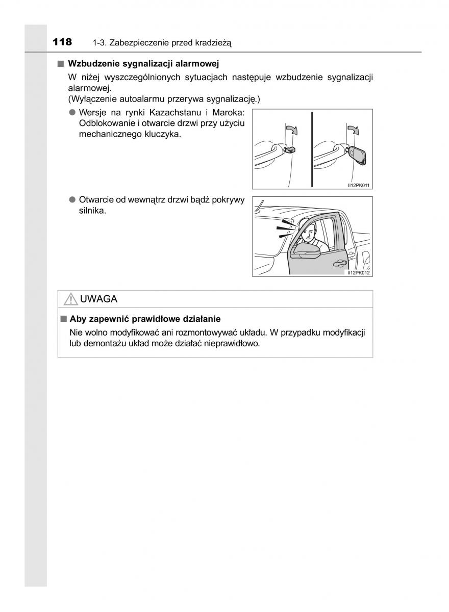 Toyota Hilux VIII 8 AN120 AN130 instrukcja obslugi / page 118