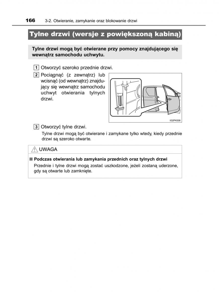 Toyota Hilux VIII 8 AN120 AN130 instrukcja obslugi / page 166