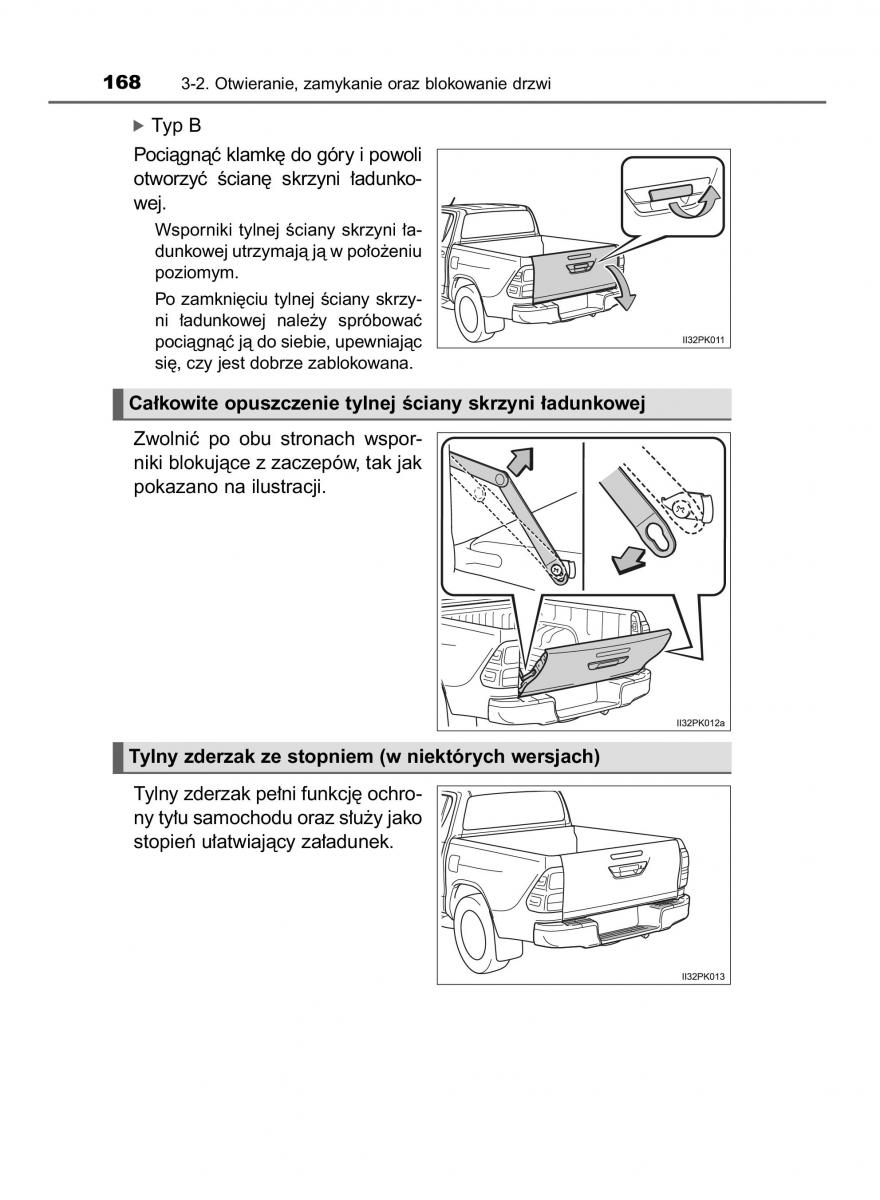 Toyota Hilux VIII 8 AN120 AN130 instrukcja obslugi / page 168