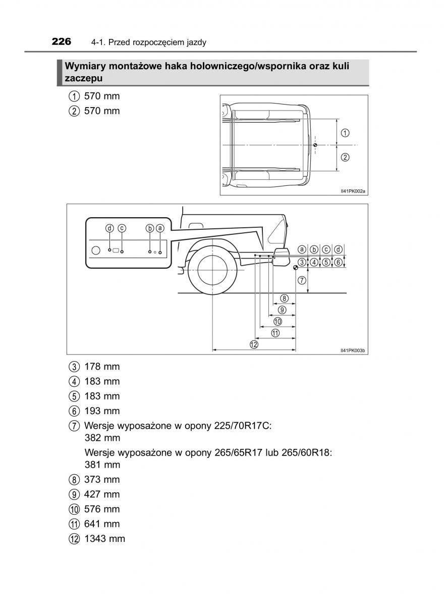 Toyota Hilux VIII 8 AN120 AN130 instrukcja obslugi / page 226