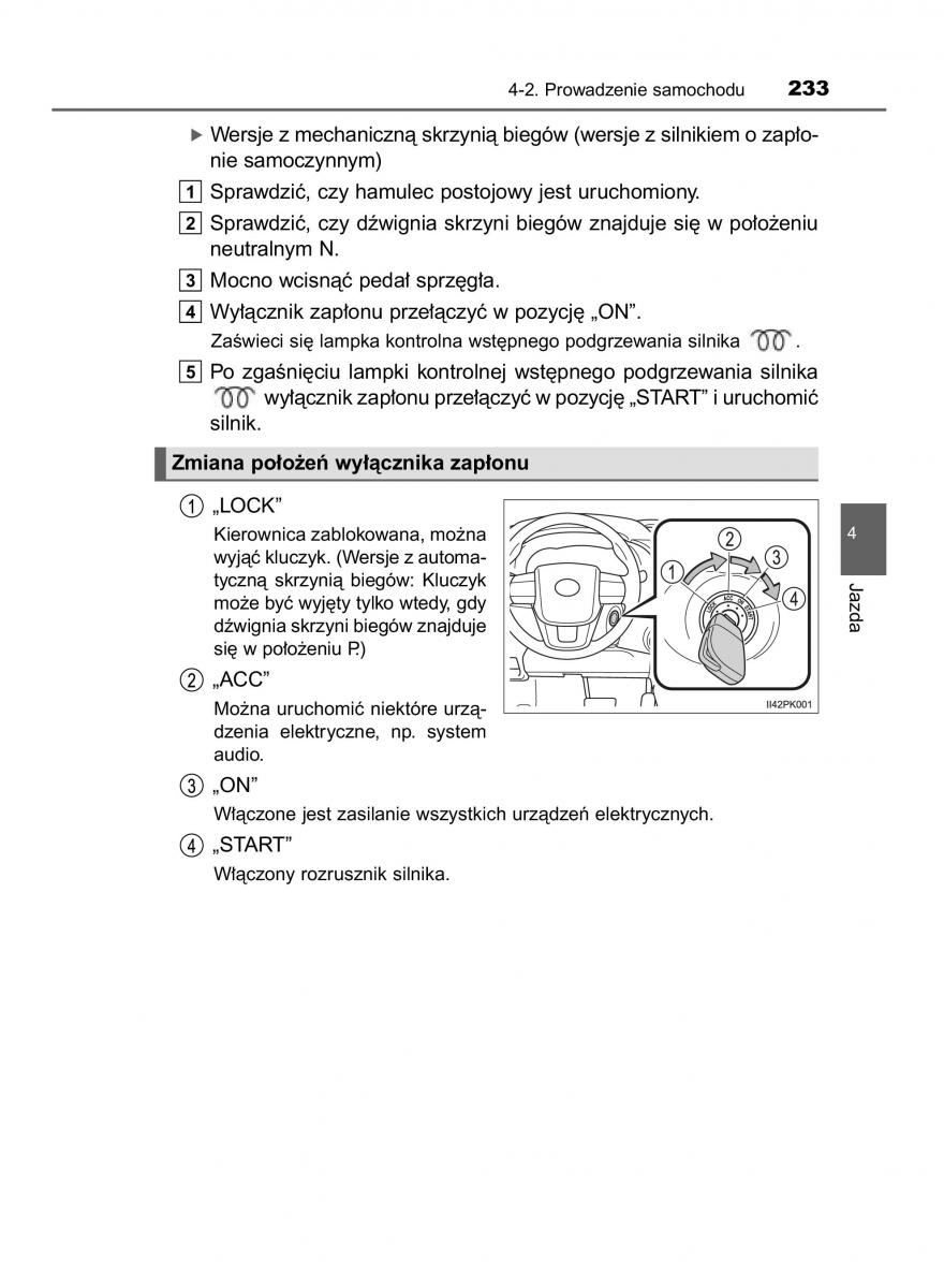 Toyota Hilux VIII 8 AN120 AN130 instrukcja obslugi / page 233