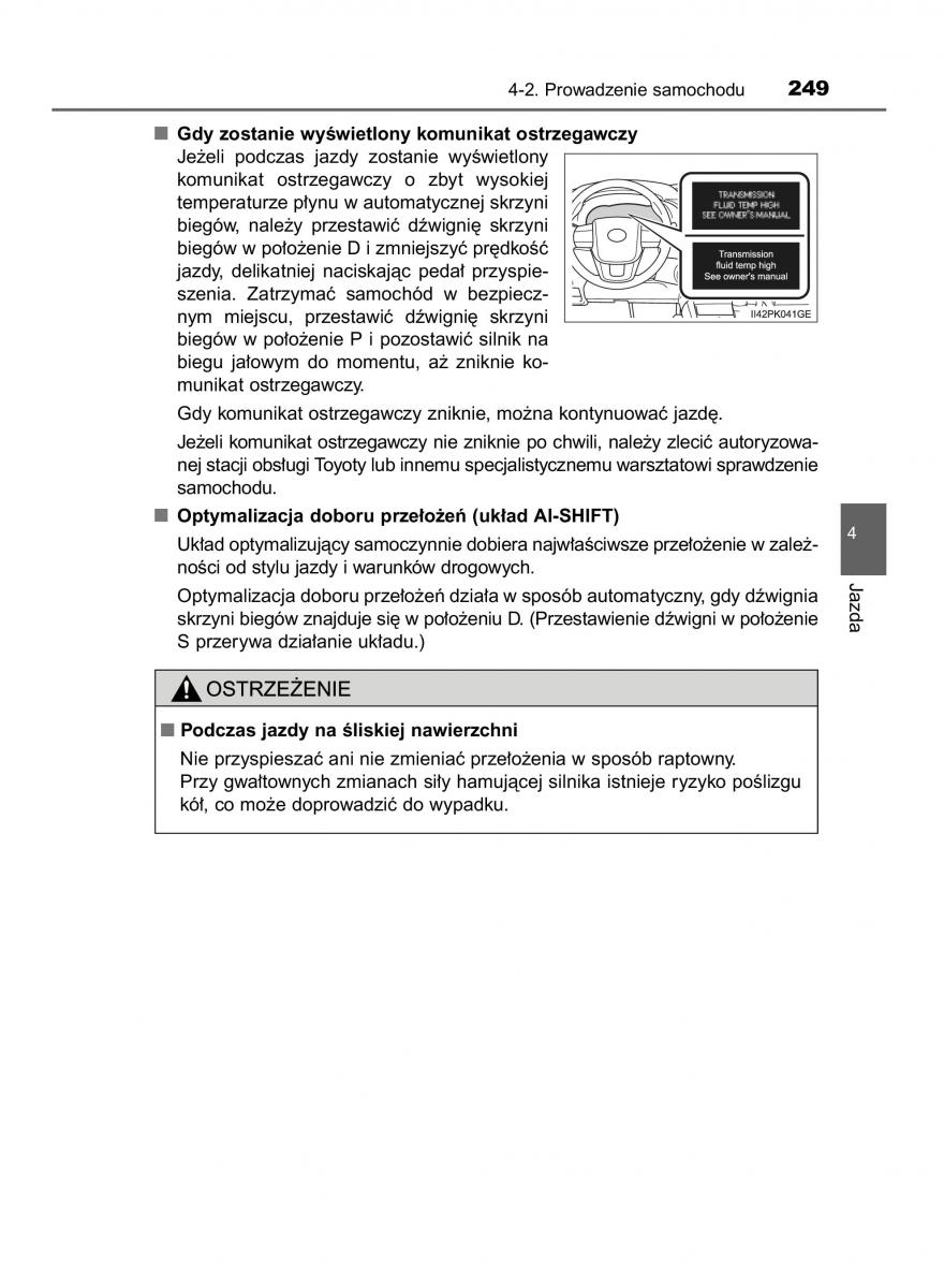 Toyota Hilux VIII 8 AN120 AN130 instrukcja obslugi / page 249