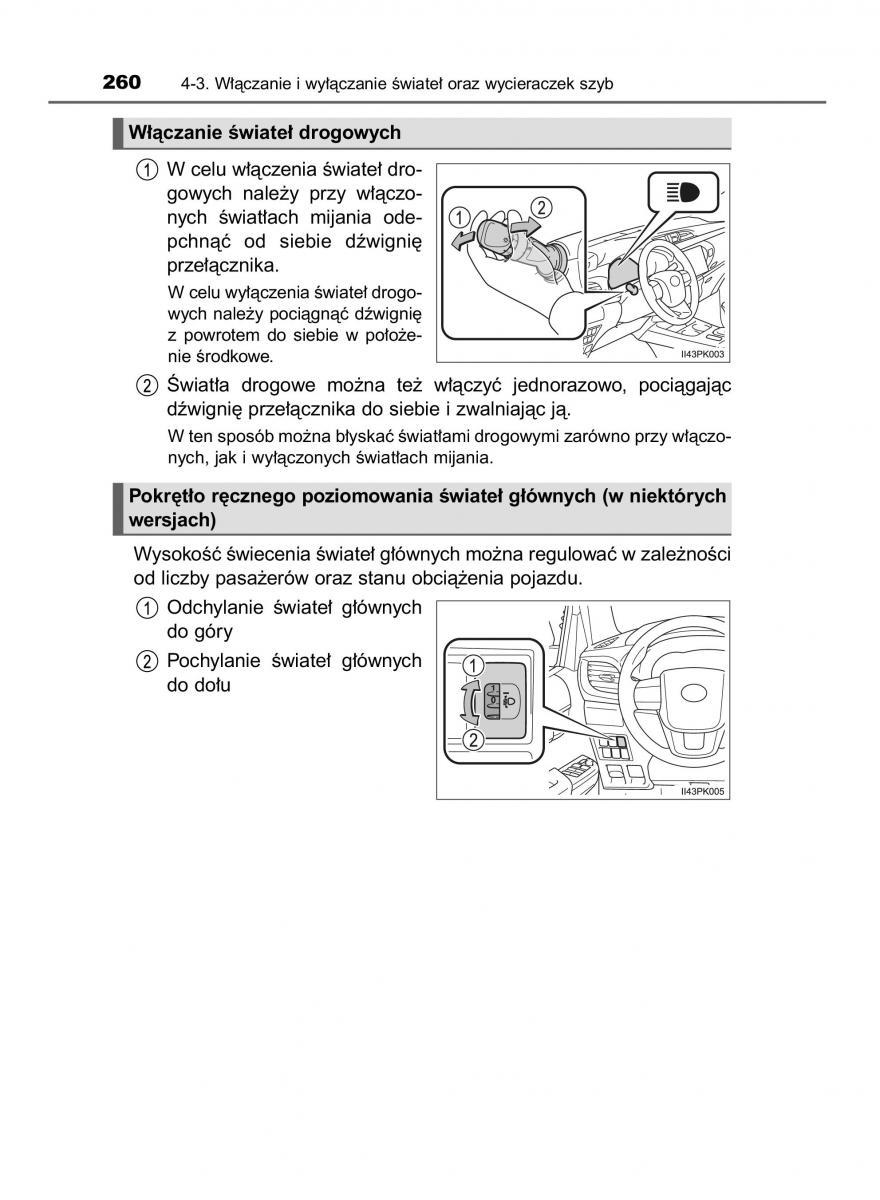 Toyota Hilux VIII 8 AN120 AN130 instrukcja obslugi / page 260