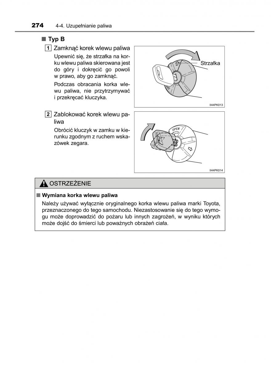 Toyota Hilux VIII 8 AN120 AN130 instrukcja obslugi / page 274