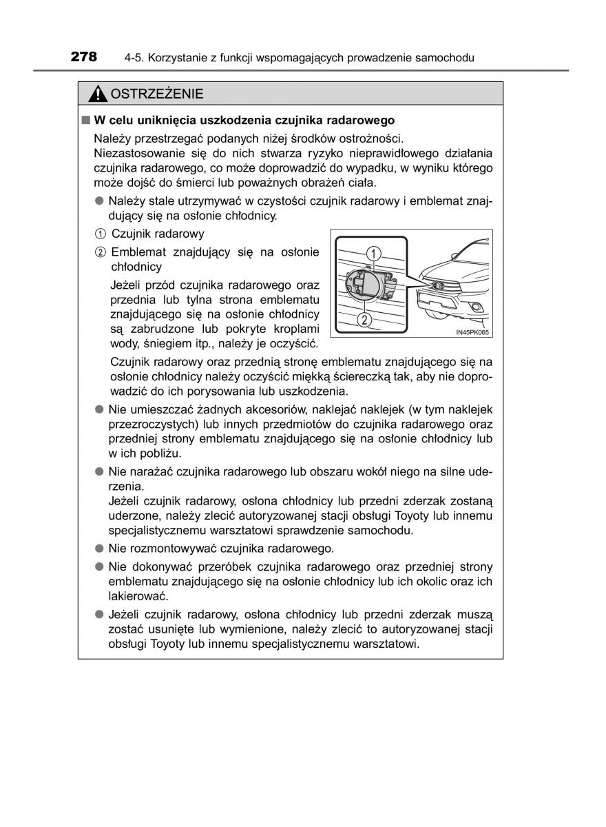 Toyota Hilux VIII 8 AN120 AN130 instrukcja obslugi / page 278