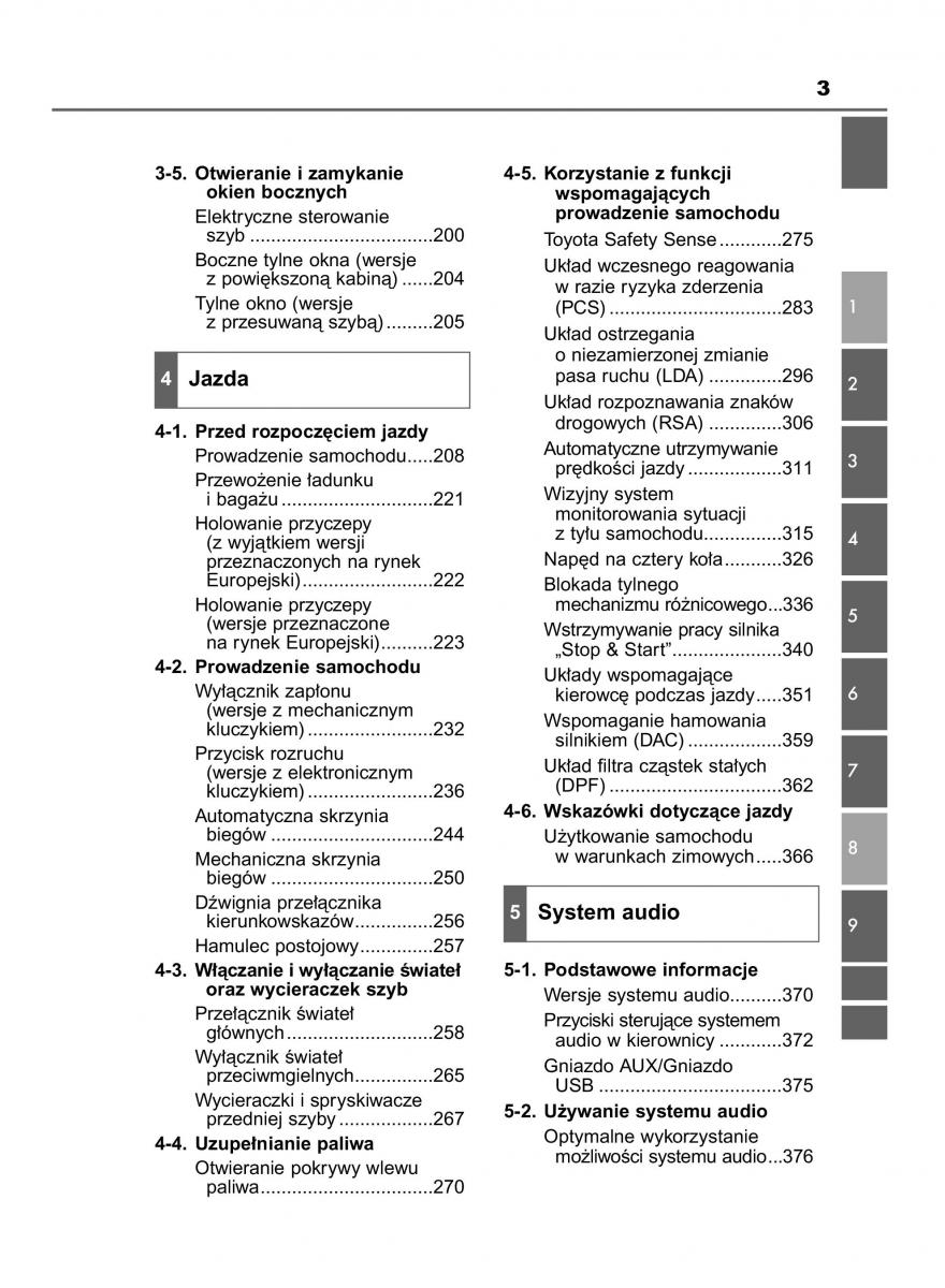 Toyota Hilux VIII 8 AN120 AN130 instrukcja obslugi / page 3