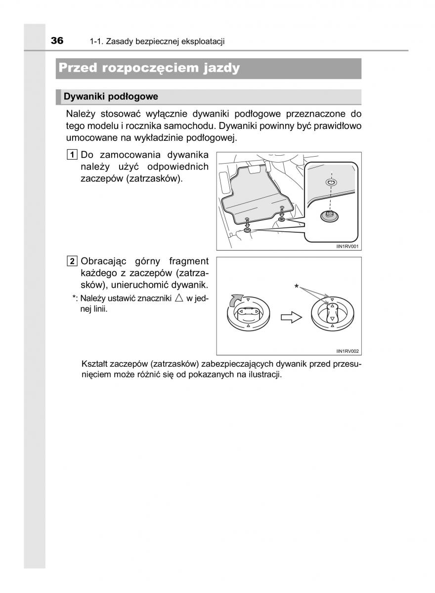 Toyota Hilux VIII 8 AN120 AN130 instrukcja obslugi / page 36