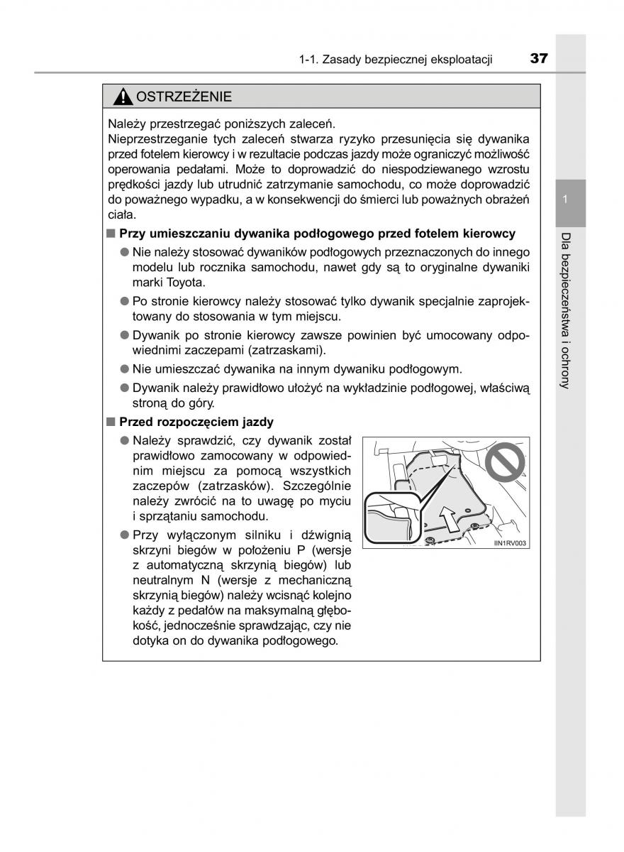 Toyota Hilux VIII 8 AN120 AN130 instrukcja obslugi / page 37