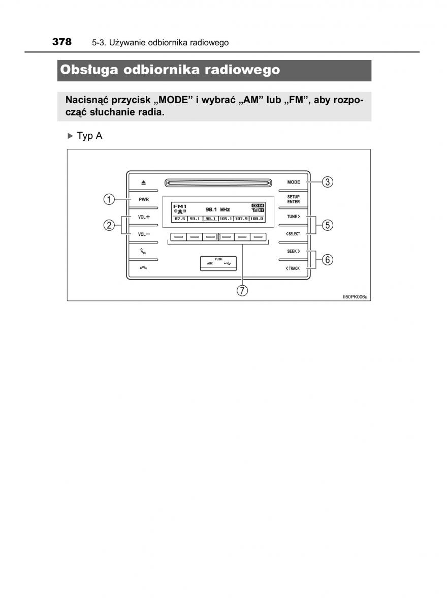 Toyota Hilux VIII 8 AN120 AN130 instrukcja obslugi / page 378