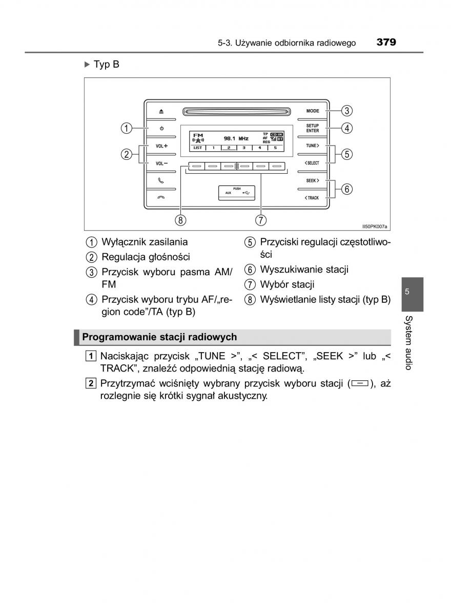 Toyota Hilux VIII 8 AN120 AN130 instrukcja obslugi / page 379