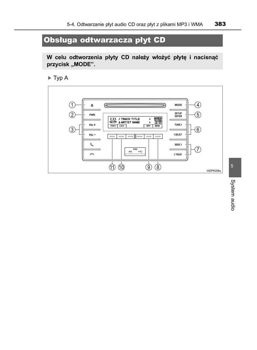 Toyota Hilux VIII 8 AN120 AN130 instrukcja obslugi / page 383