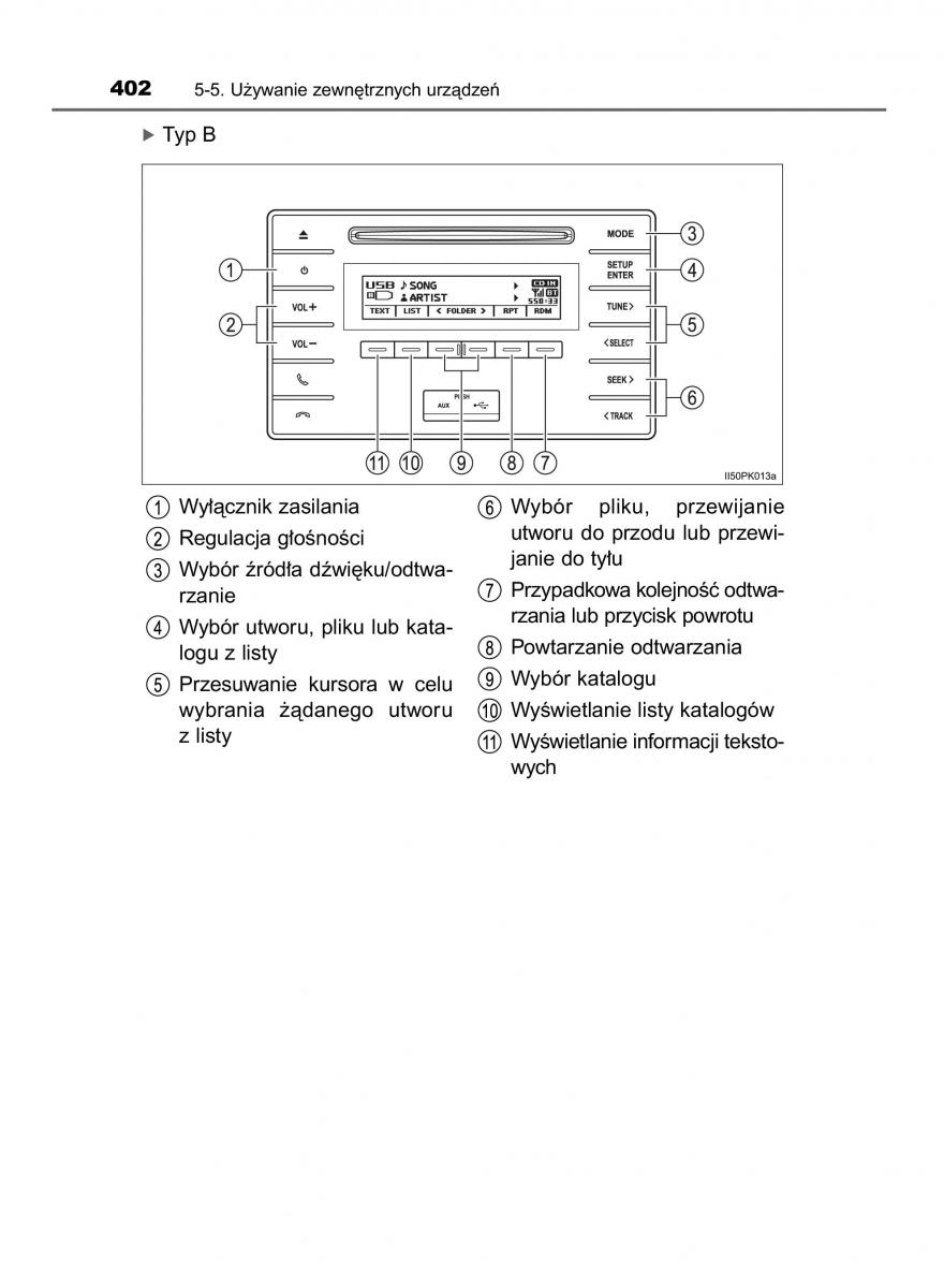 Toyota Hilux VIII 8 AN120 AN130 instrukcja obslugi / page 402