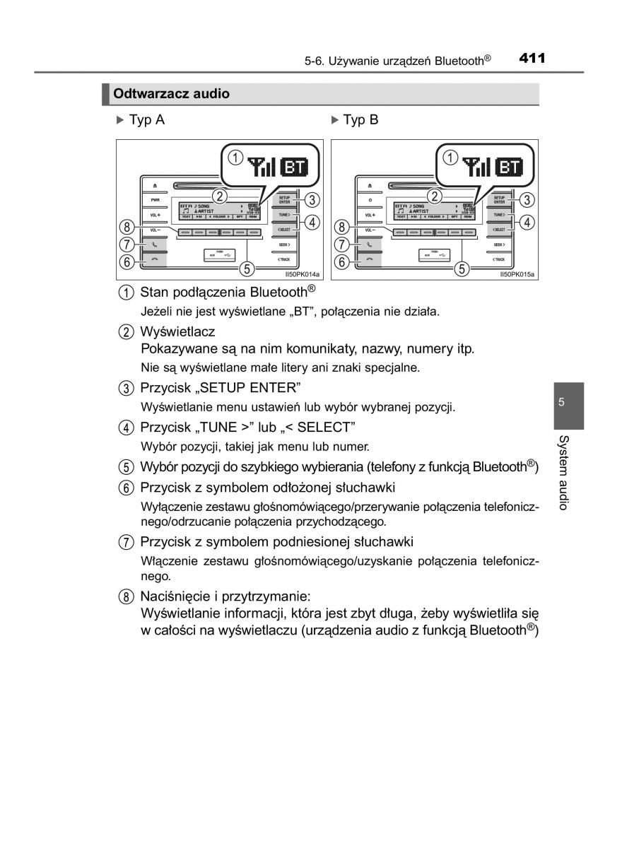 Toyota Hilux VIII 8 AN120 AN130 instrukcja obslugi / page 411