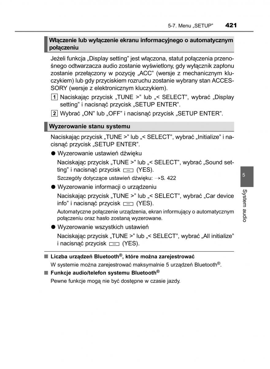 Toyota Hilux VIII 8 AN120 AN130 instrukcja obslugi / page 421