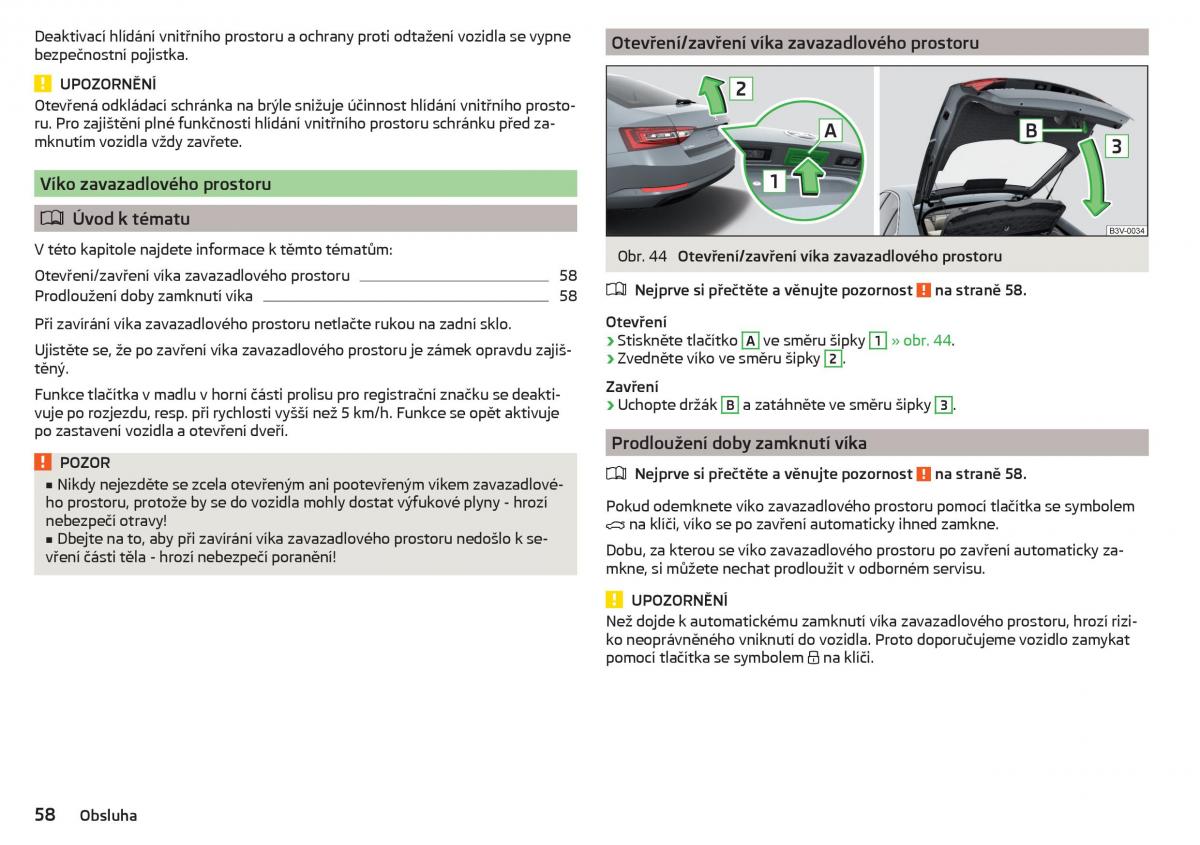 Skoda Superb III 3 navod k obsludze / page 60