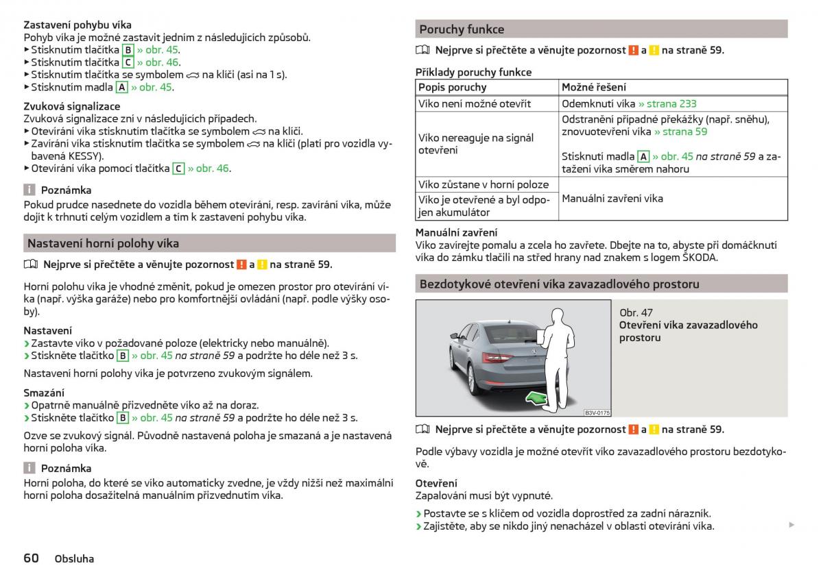 Skoda Superb III 3 navod k obsludze / page 62